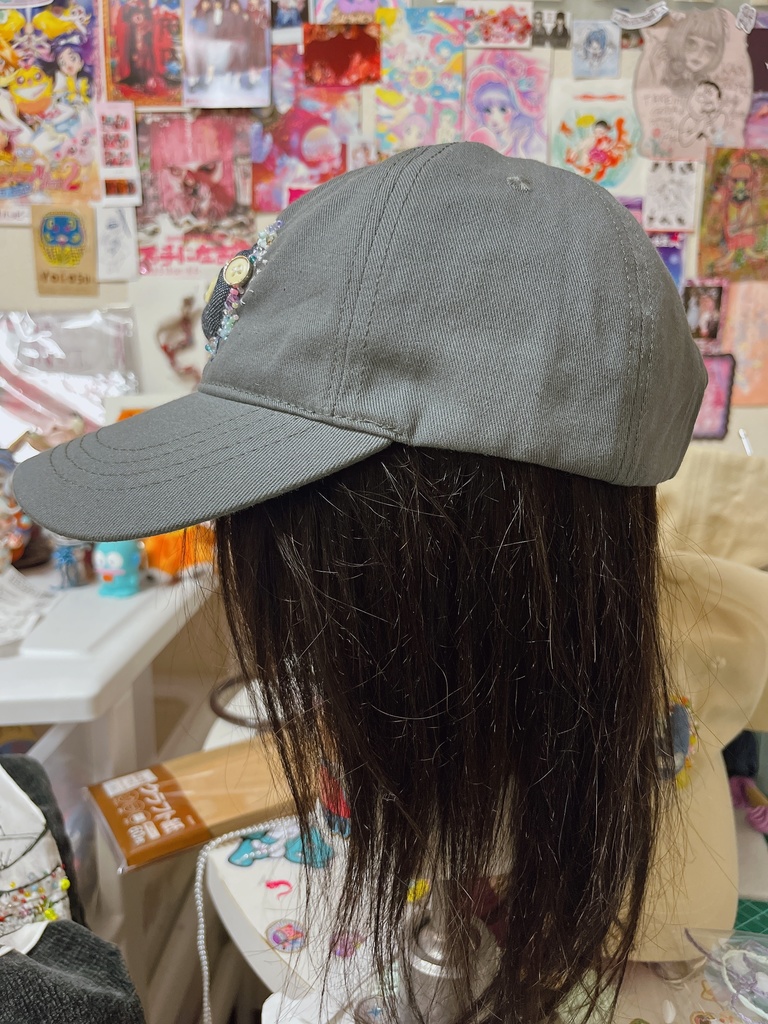 ごきげんな帽子3号(グレー) Cheerful Hat No.3 – gray