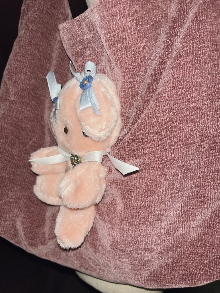 抱っこして肩がけバックpink