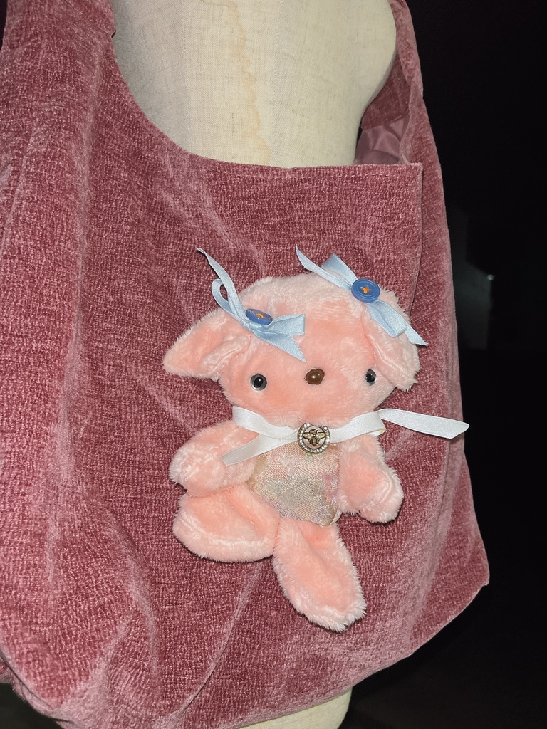 抱っこして肩がけバックpink