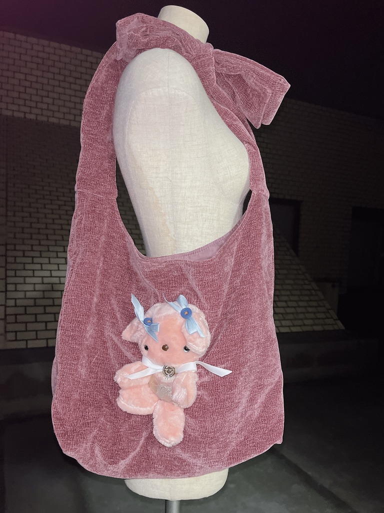 抱っこして肩がけバックpink