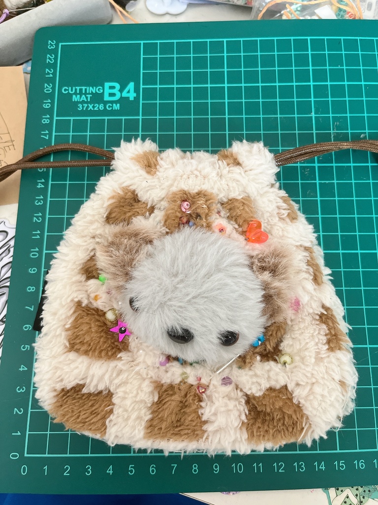ぬいぐるみは命巾着