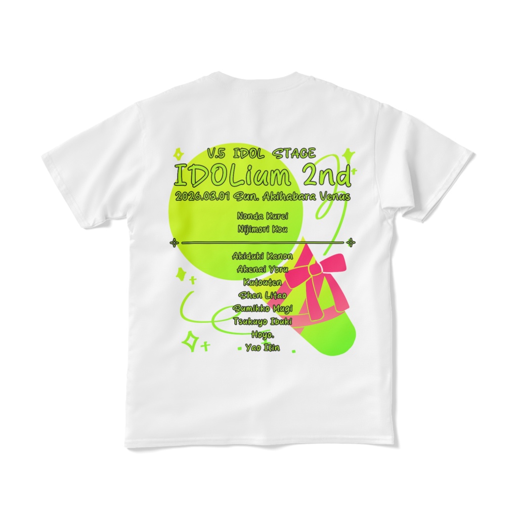 IDOLium 2nd オリジナルTシャツ
