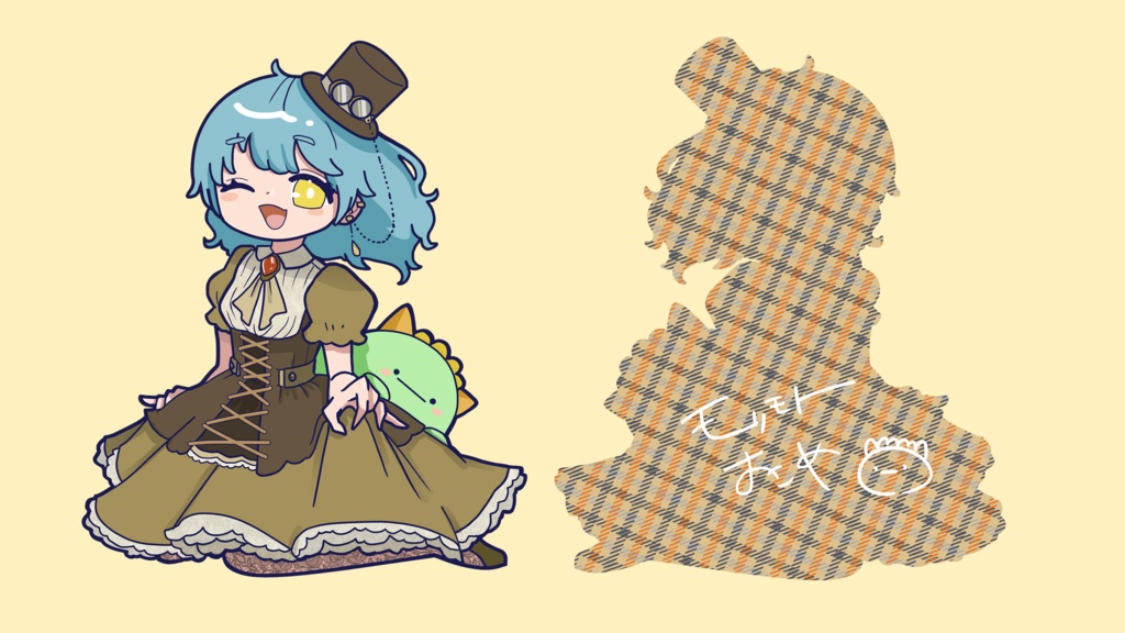 両面印刷アクリルスタンド(スチームパンクver.)