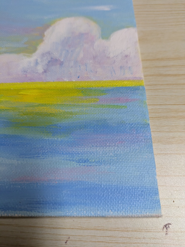 明け方の海 F0キャンバスボード原画販売