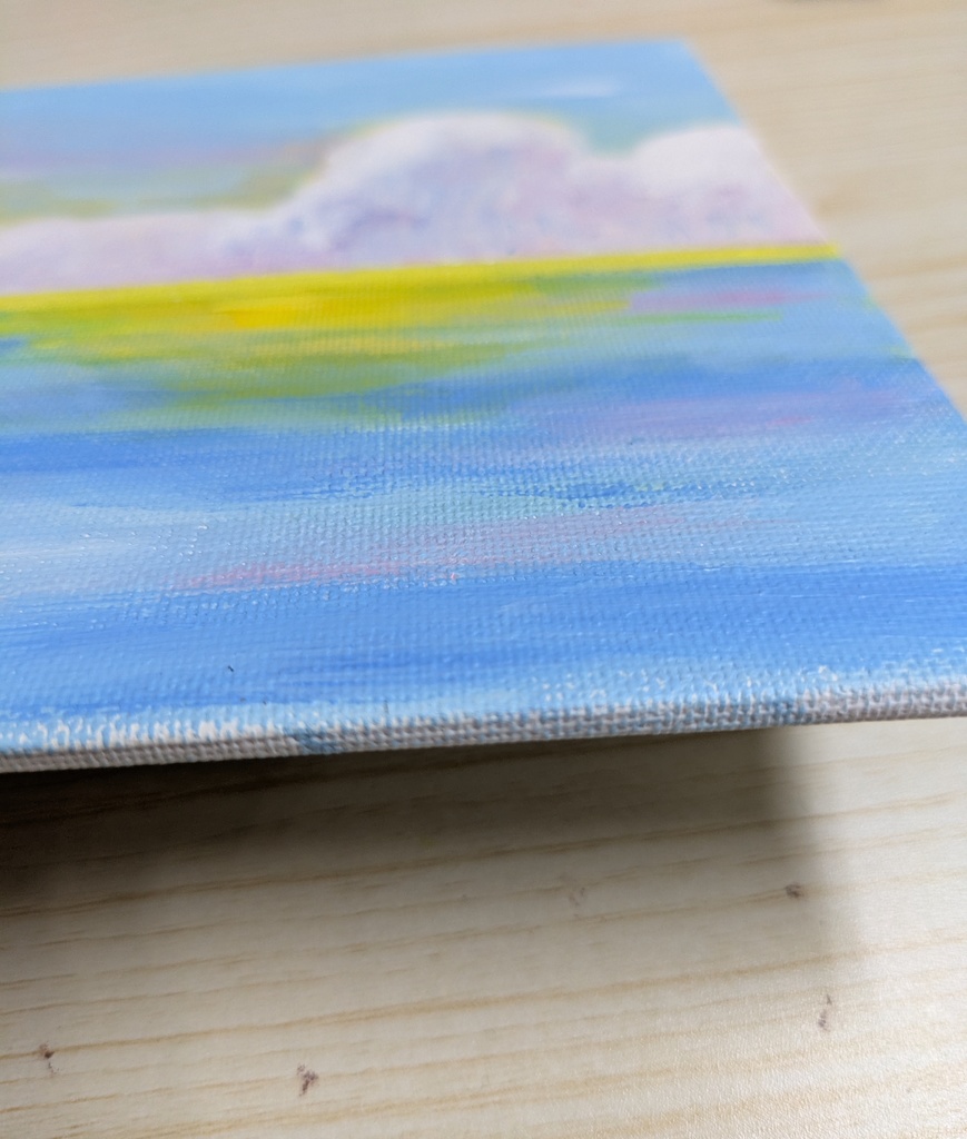 明け方の海 F0キャンバスボード原画販売