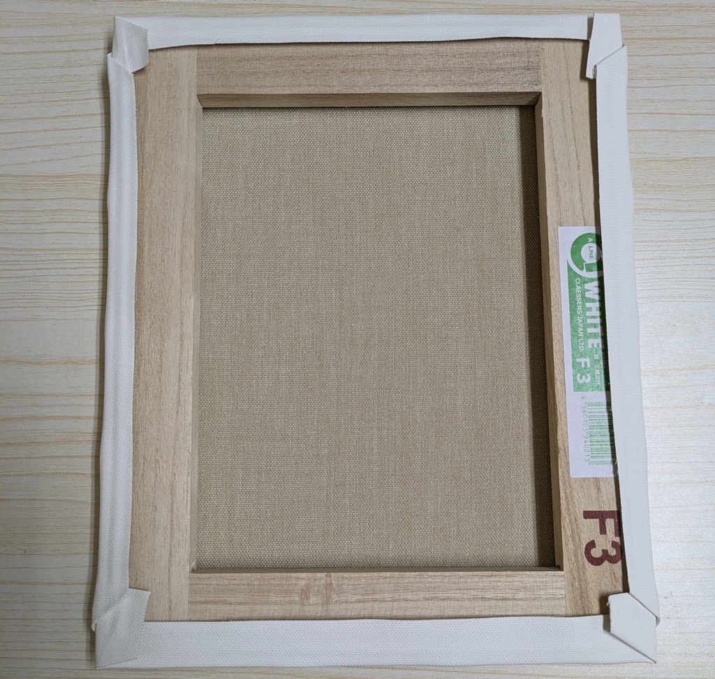 月夜の森の湖畔 F3キャンバス原画