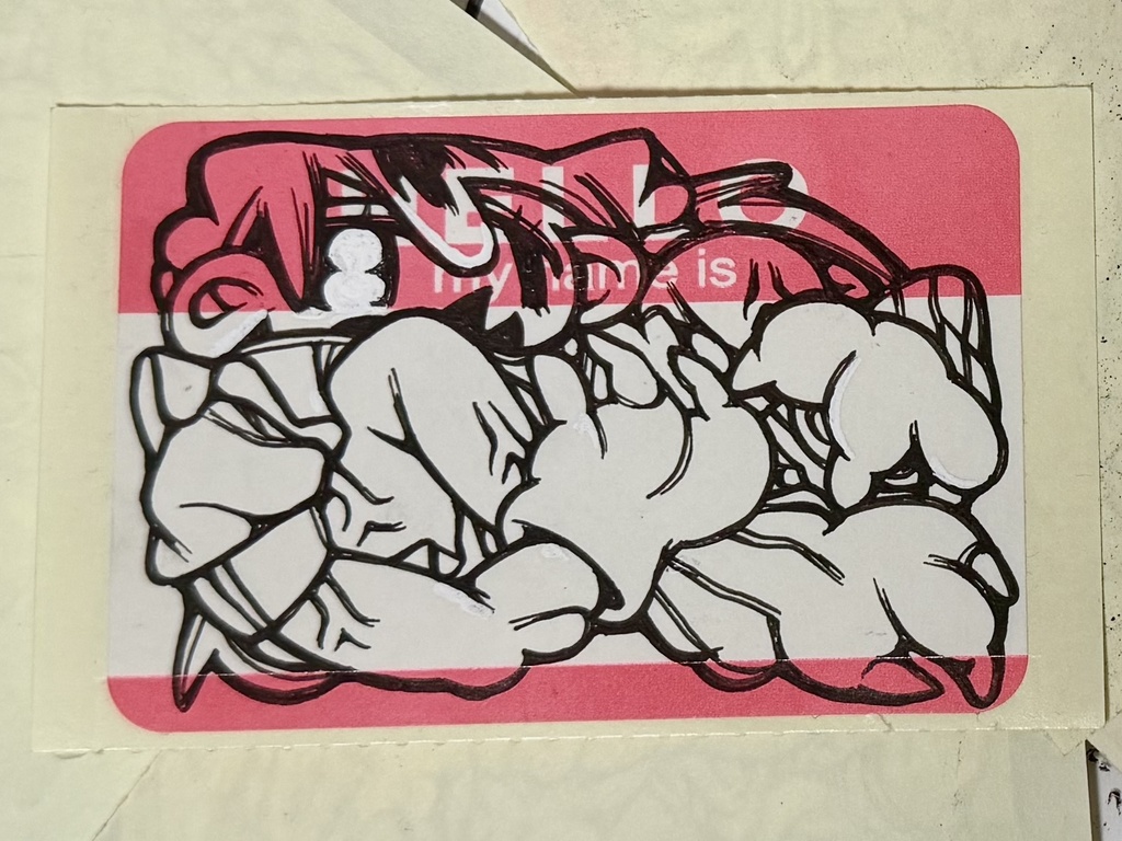 手描きステッカーミニ