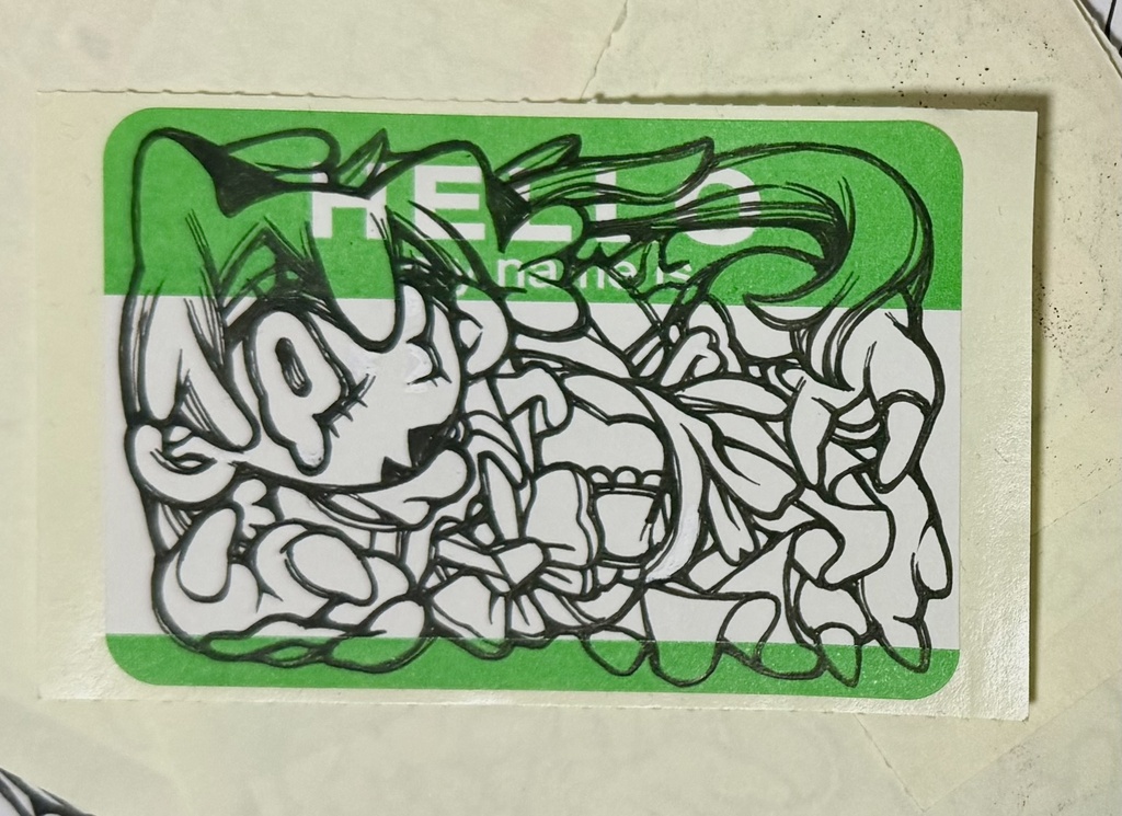 手描きステッカーミニ