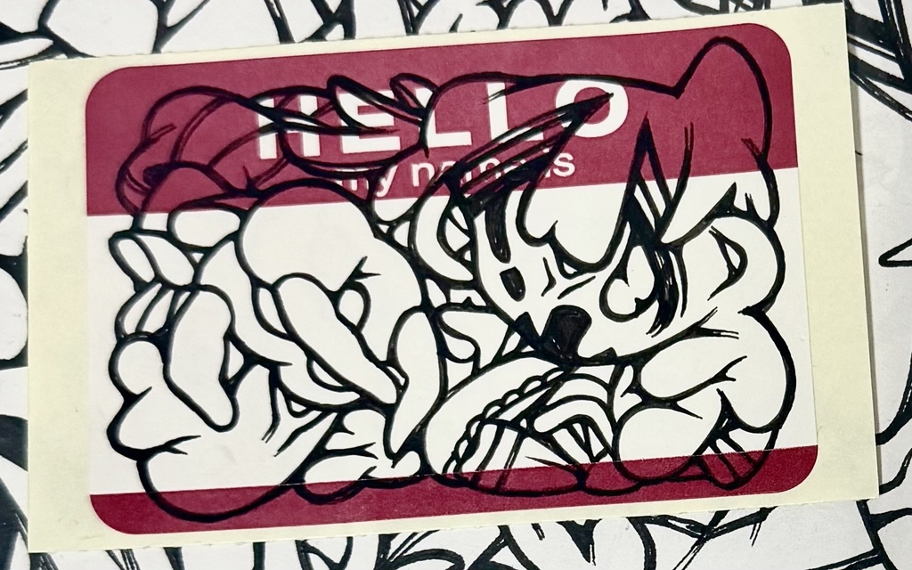 手描きステッカーミニ