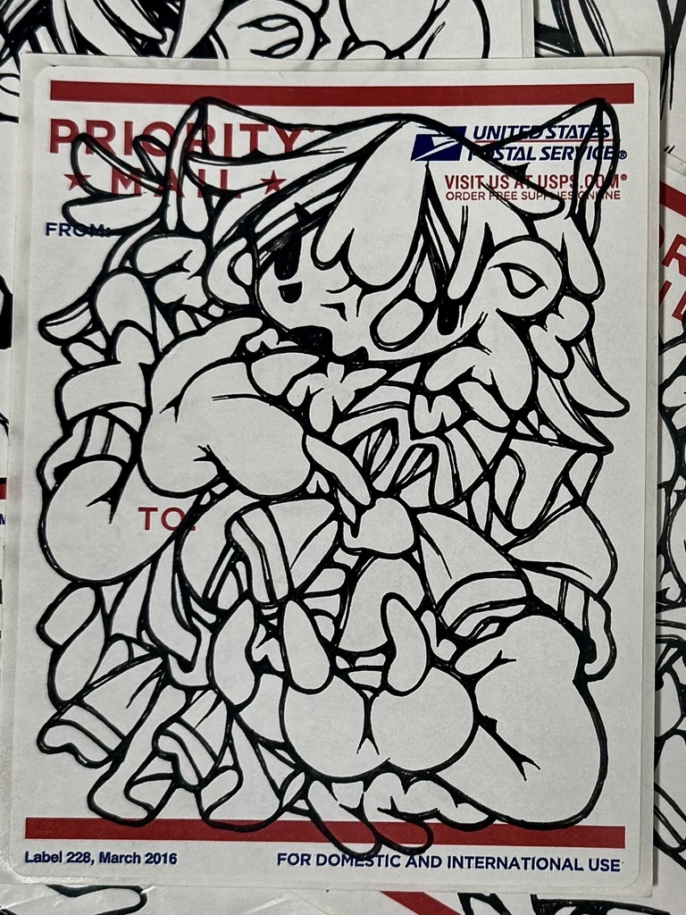 手描きステッカー