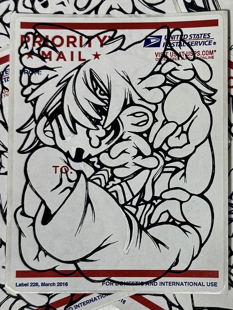 手描きステッカー