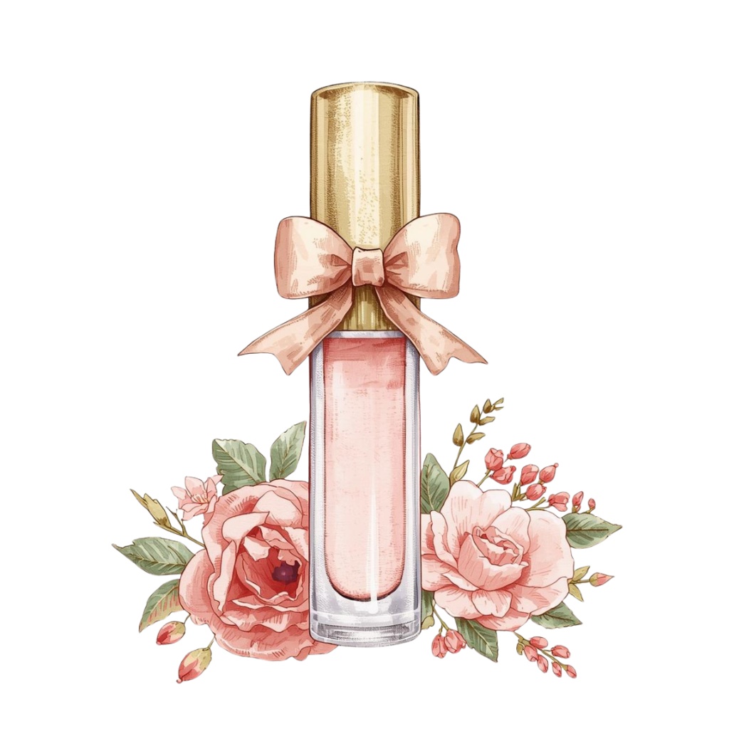 【PNG】アンティーク水彩メイクアッシリーズ クリップアート16点セット(ベージュ&ゴールド・宝石モチーフ付き)