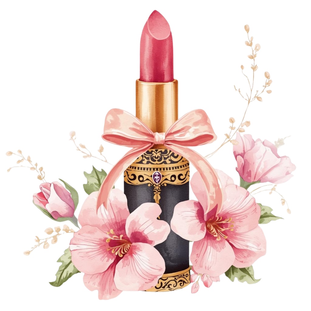 【PNG】アンティーク水彩メイクアッシリーズ クリップアート16点セット(ベージュ&ゴールド・宝石モチーフ付き)