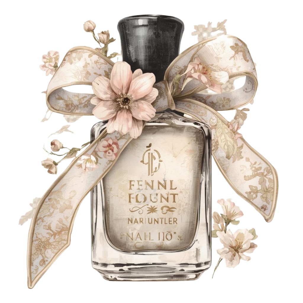 【PNG】アンティーク水彩メイクアッシリーズ クリップアート16点セット(ベージュ&ゴールド・宝石モチーフ付き)