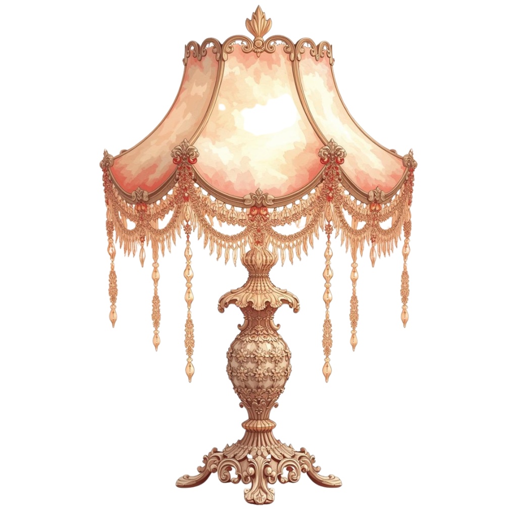 ✨ロココ調インテリア × 水彩画の可愛いクリップアート16点セット✨