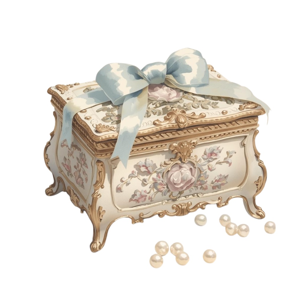 ✨ロココ調インテリア × 水彩画の可愛いクリップアート16点セット✨