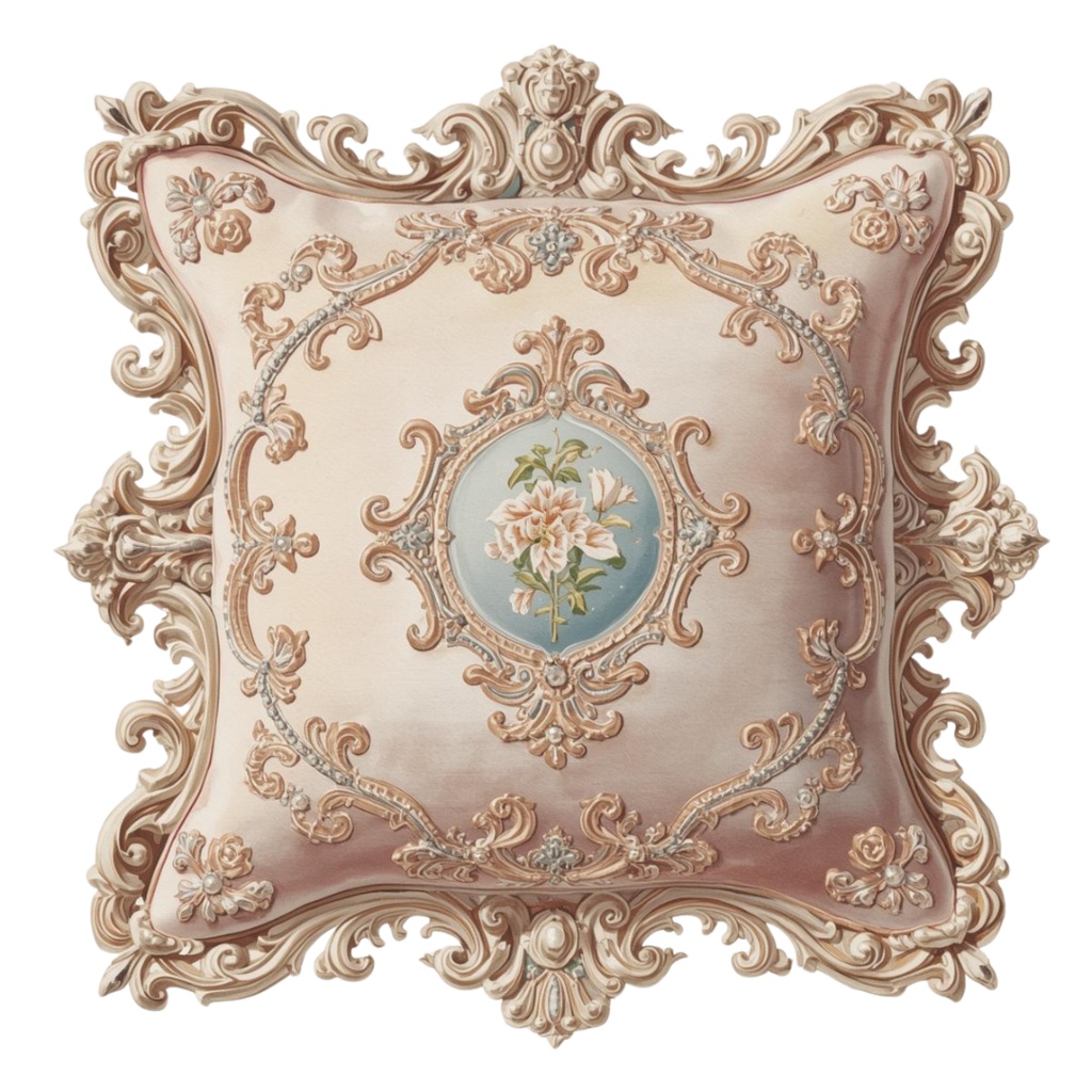 ✨ロココ調インテリア × 水彩画の可愛いクリップアート16点セット✨