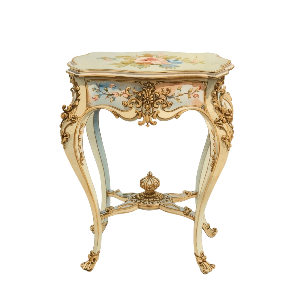 ✨ロココ調インテリア × 水彩画の可愛いクリップアート16点セット✨