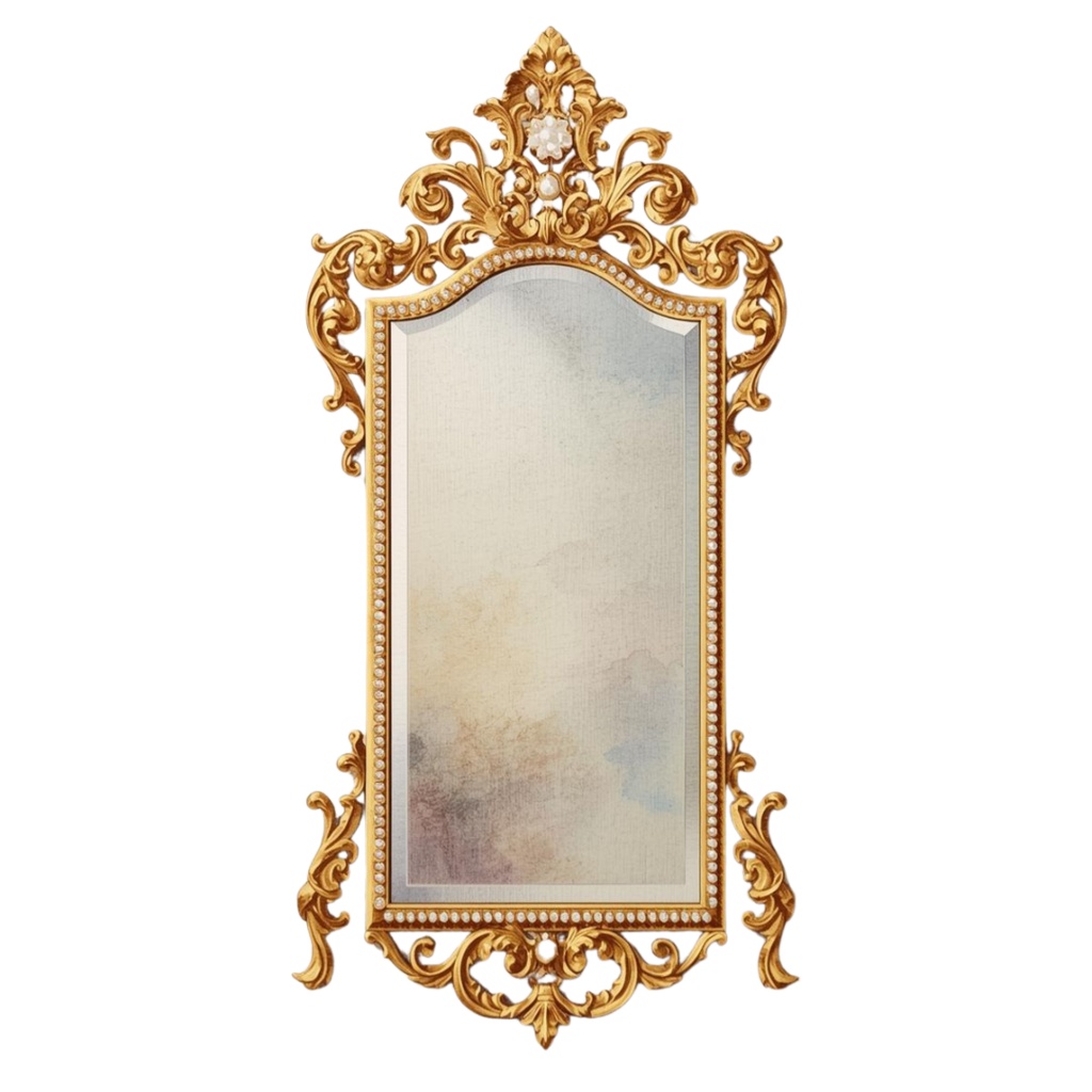 ✨ロココ調インテリア × 水彩画の可愛いクリップアート16点セット✨