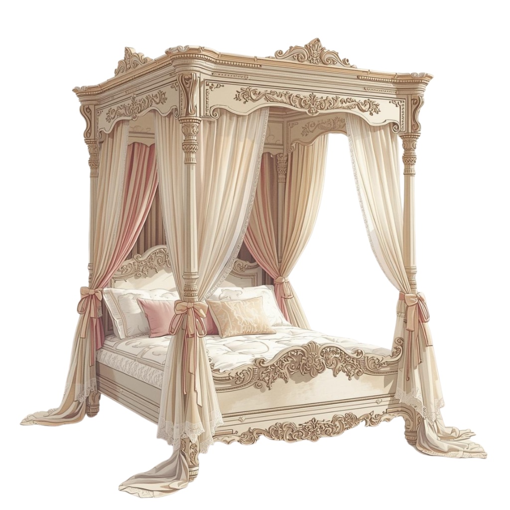 ✨ロココ調インテリア × 水彩画の可愛いクリップアート16点セット✨