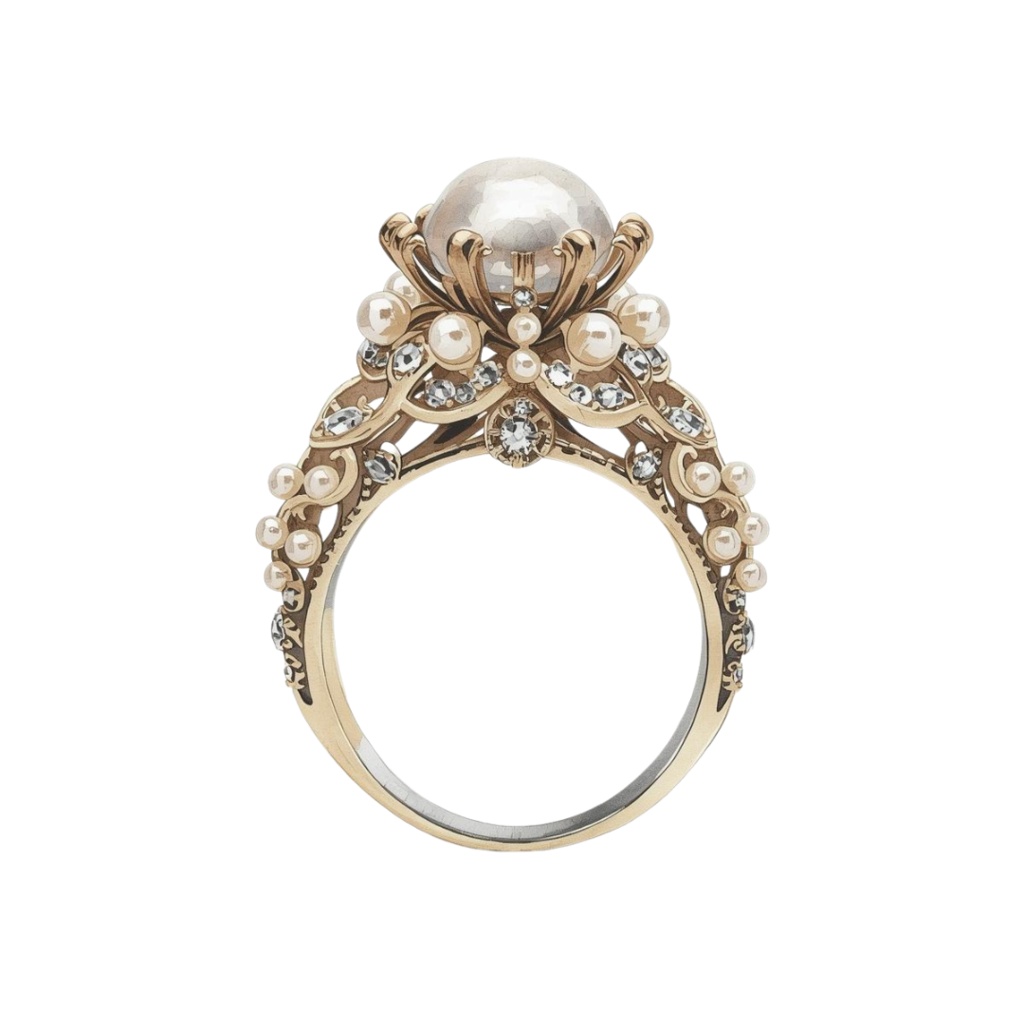 アンティーク風ブライダル 水彩クリップアート16点セット(PNG形式)