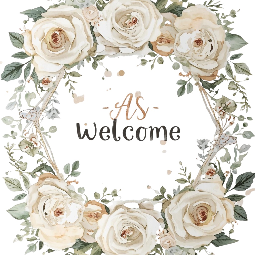 アンティーク風ブライダル 水彩クリップアート16点セット(PNG形式)