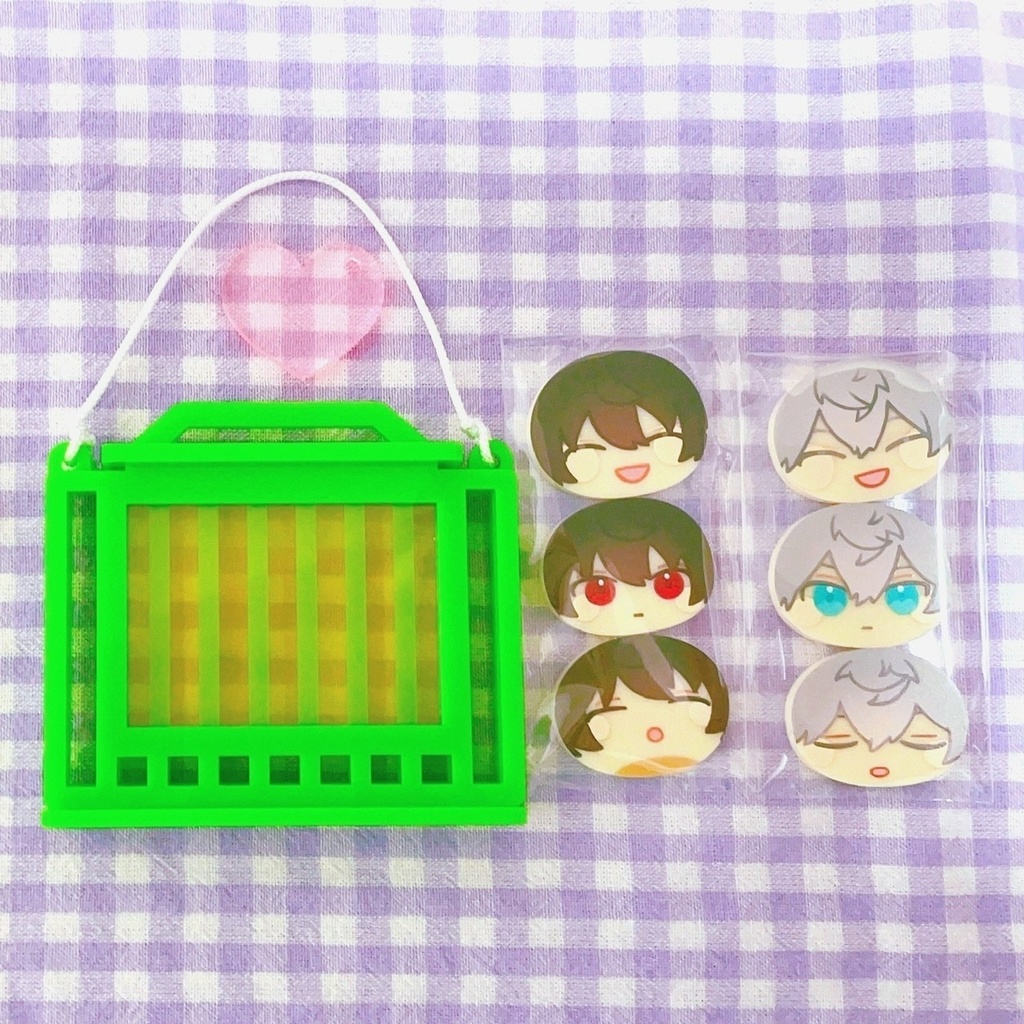 おまんじゅう虫かごアクリルオブジェ