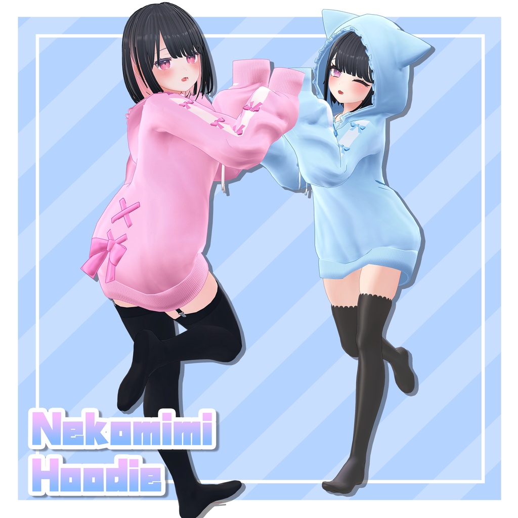 ✨PB対応ギミック付✨ねこみみパーカー【NekomimiHoodie】