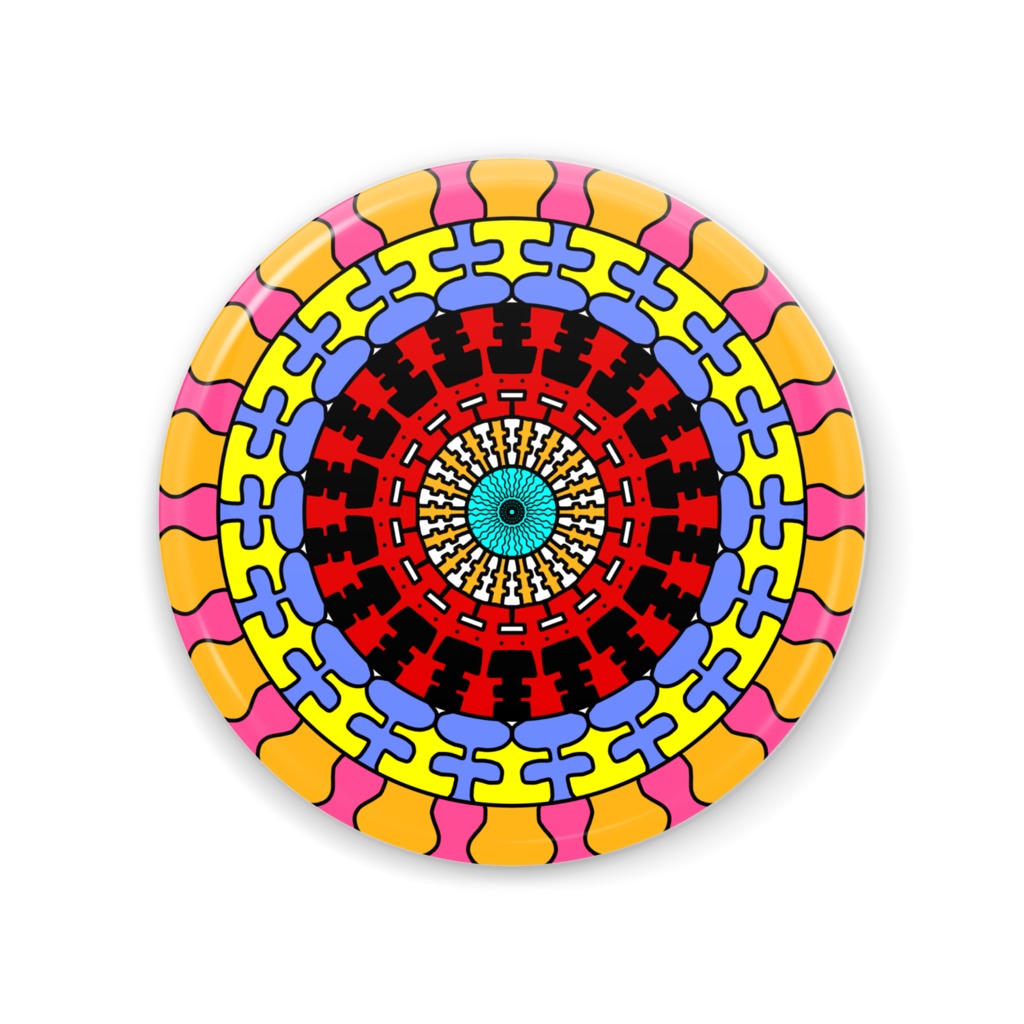 【🎭Yu⚜️ya🎭】缶ミラー56mm【オリジナルデザイン雑貨】