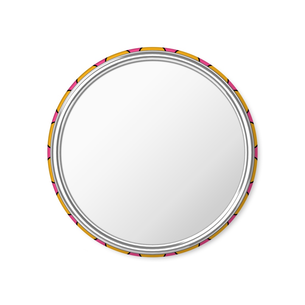 【🎭Yu⚜️ya🎭】缶ミラー56mm【オリジナルデザイン雑貨】