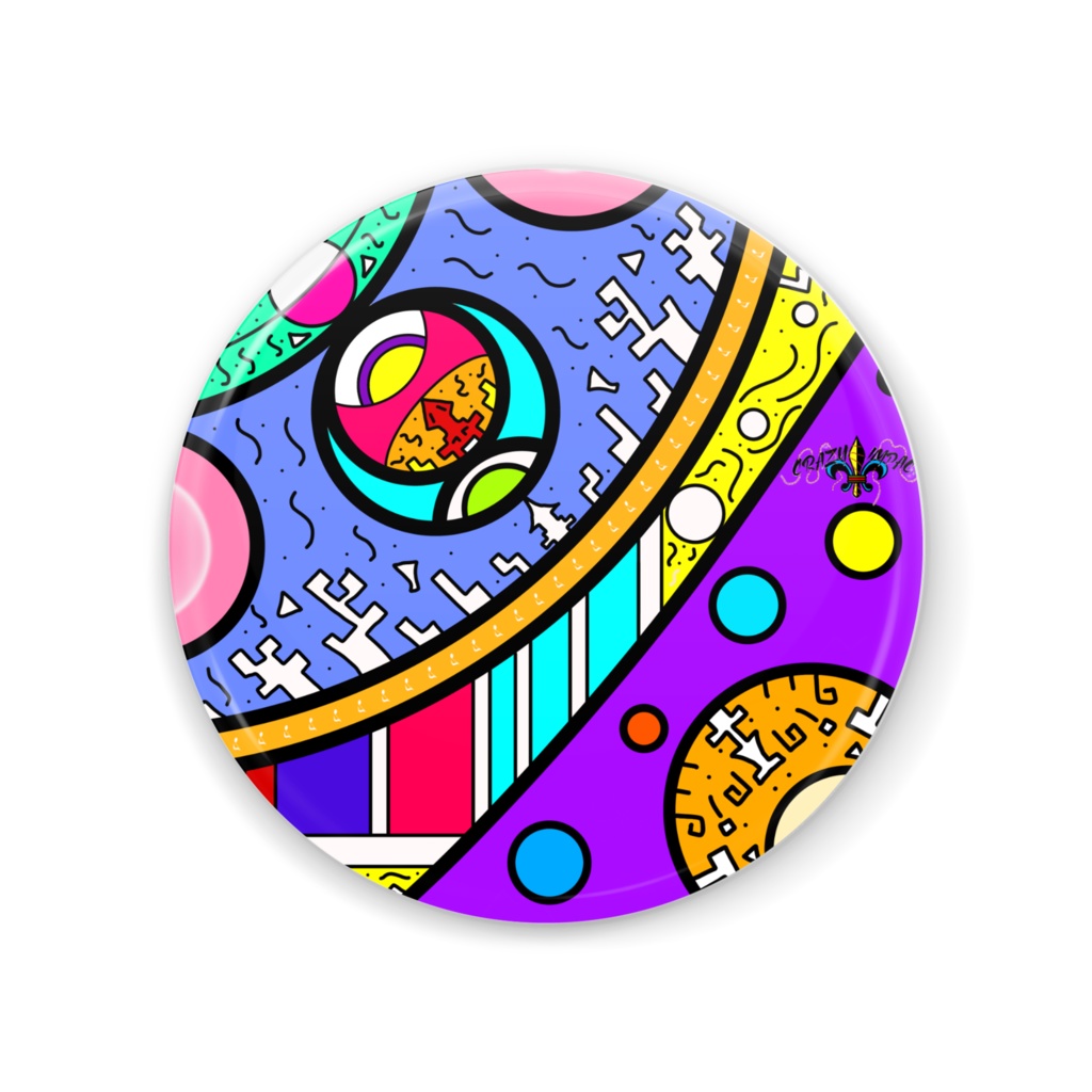【🎭Yu⚜️ya🎭】缶ミラー56ｍｍ【オリジナルデザイン雑貨】
