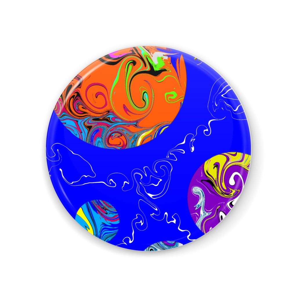 【🎭Yu⚜️ya🎭】缶ミラー56mm【オリジナルデザイン雑貨】