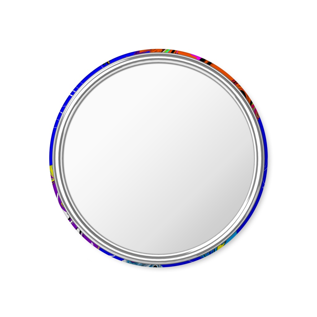 【🎭Yu⚜️ya🎭】缶ミラー56mm【オリジナルデザイン雑貨】