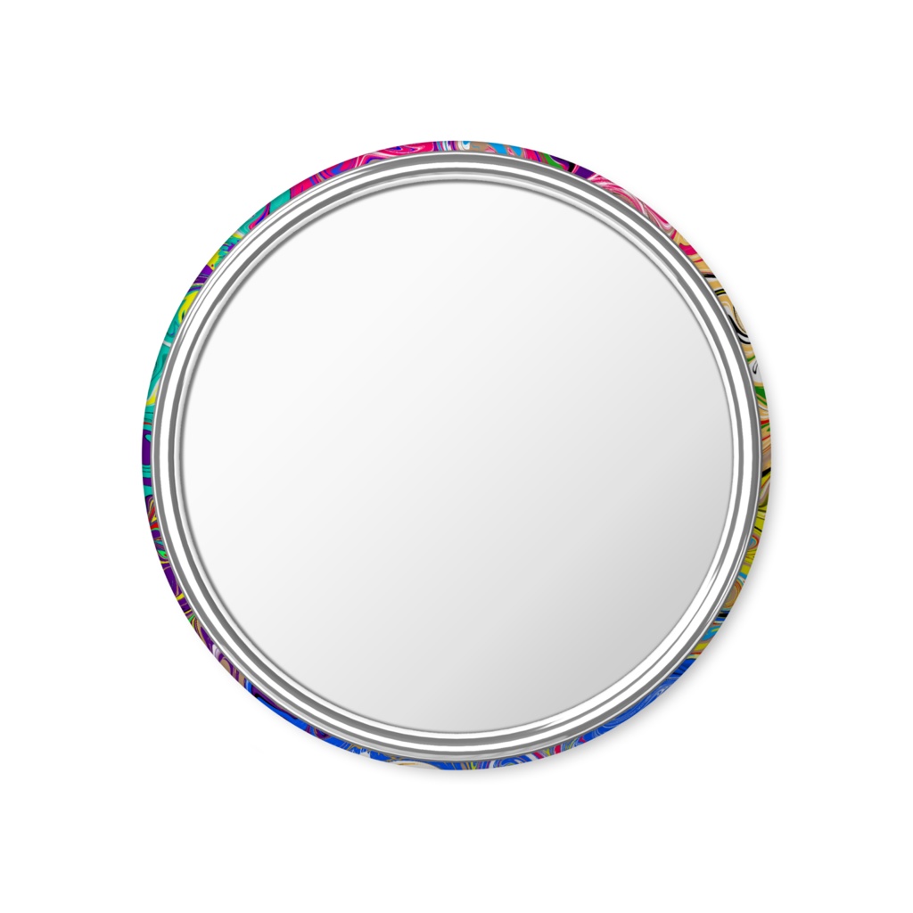【🎭Yu⚜️ya🎭】缶ミラー56mm【オリジナルデザイン雑貨】