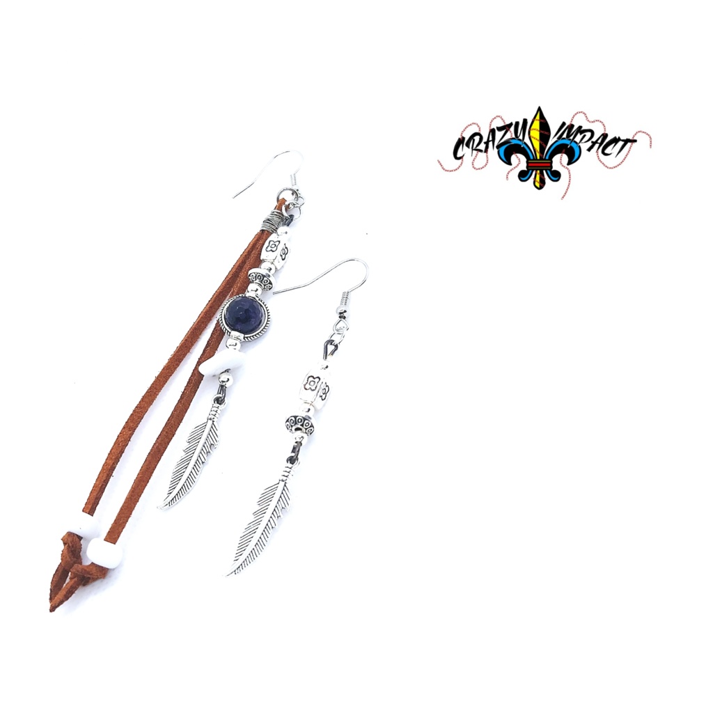 【インディアン風】ピアス-アシンメトリーB