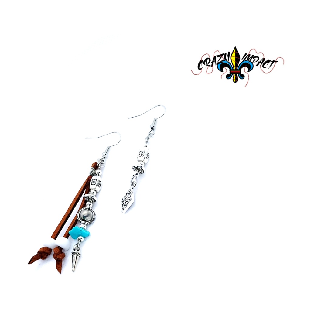 【インディアン風】ピアス-アシンメトリーC