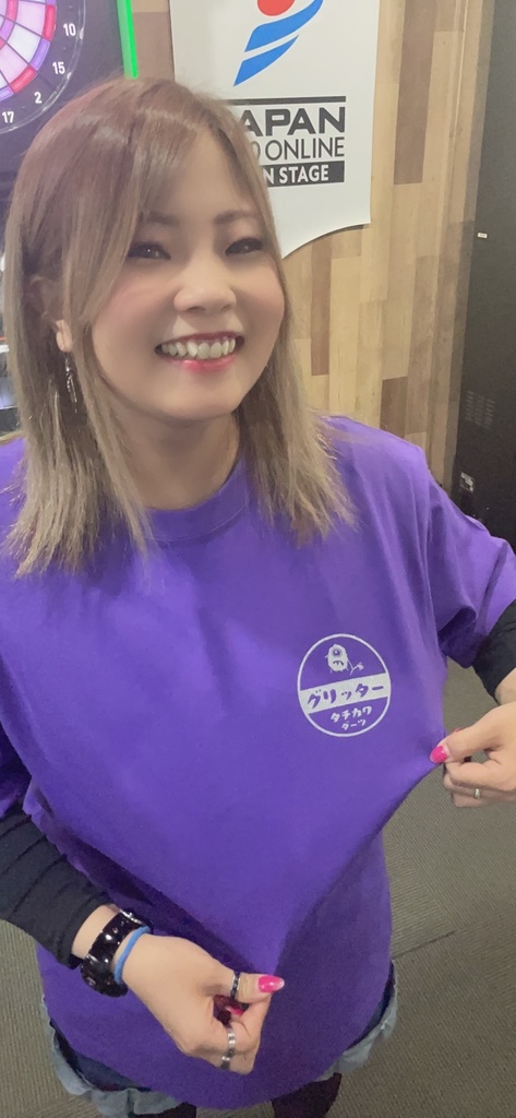 ロゴシャツ パープル