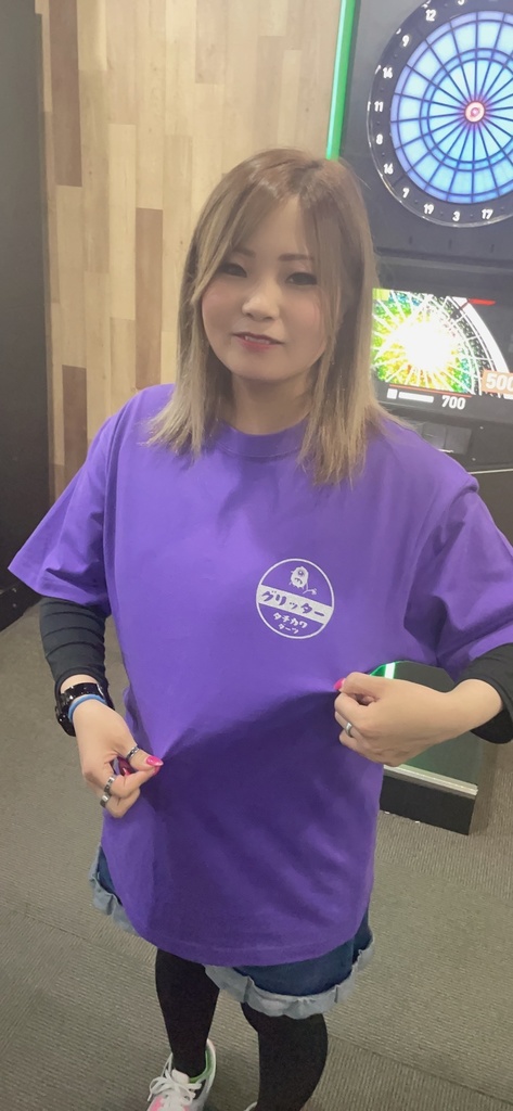 ロゴシャツ パープル