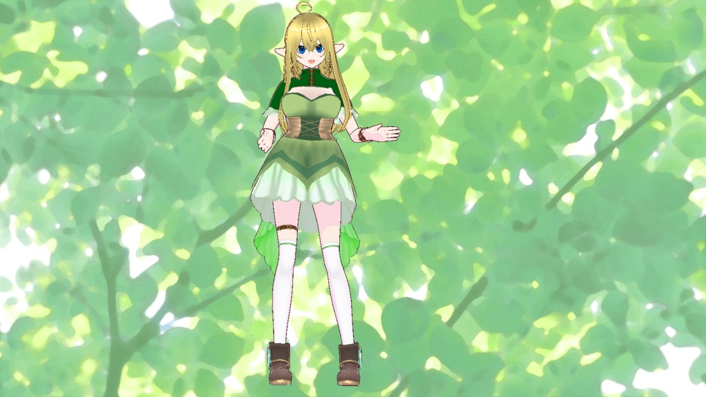 【VRM】エルフちゃん - kanamesakura - 2/2