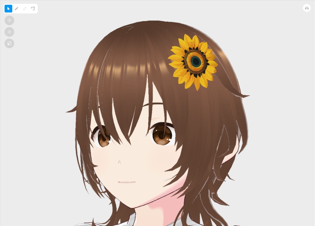 【はね毛】カチューシャ・ティアラ・ワンポイント【vroidstudio】