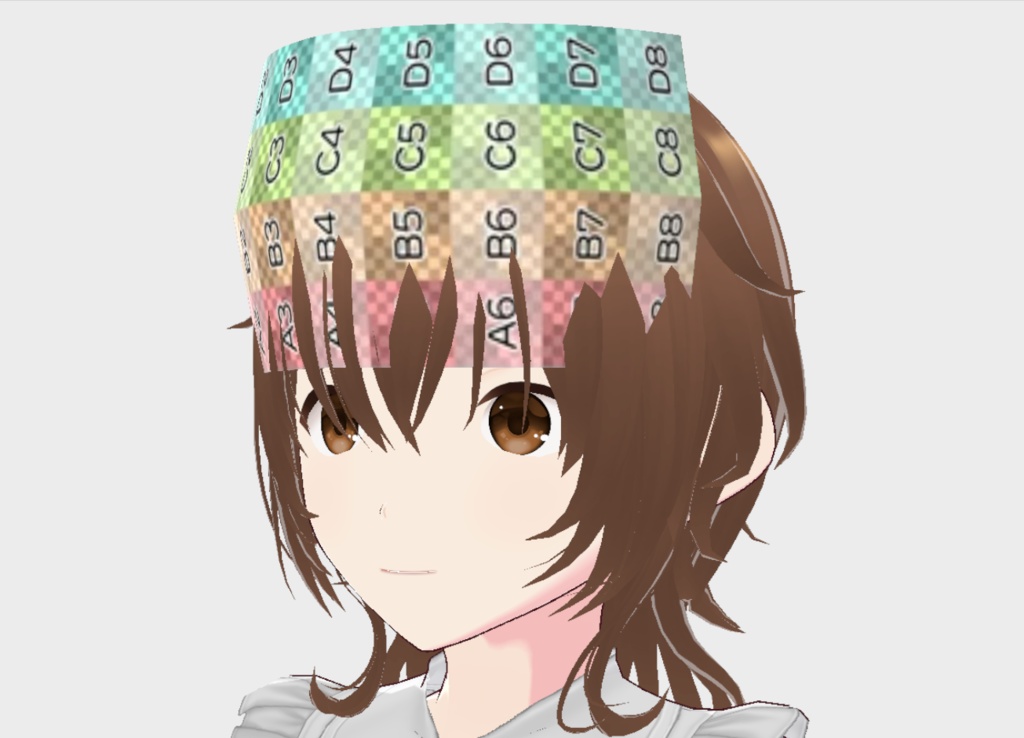 【はね毛】カチューシャ・ティアラ・ワンポイント【vroidstudio】