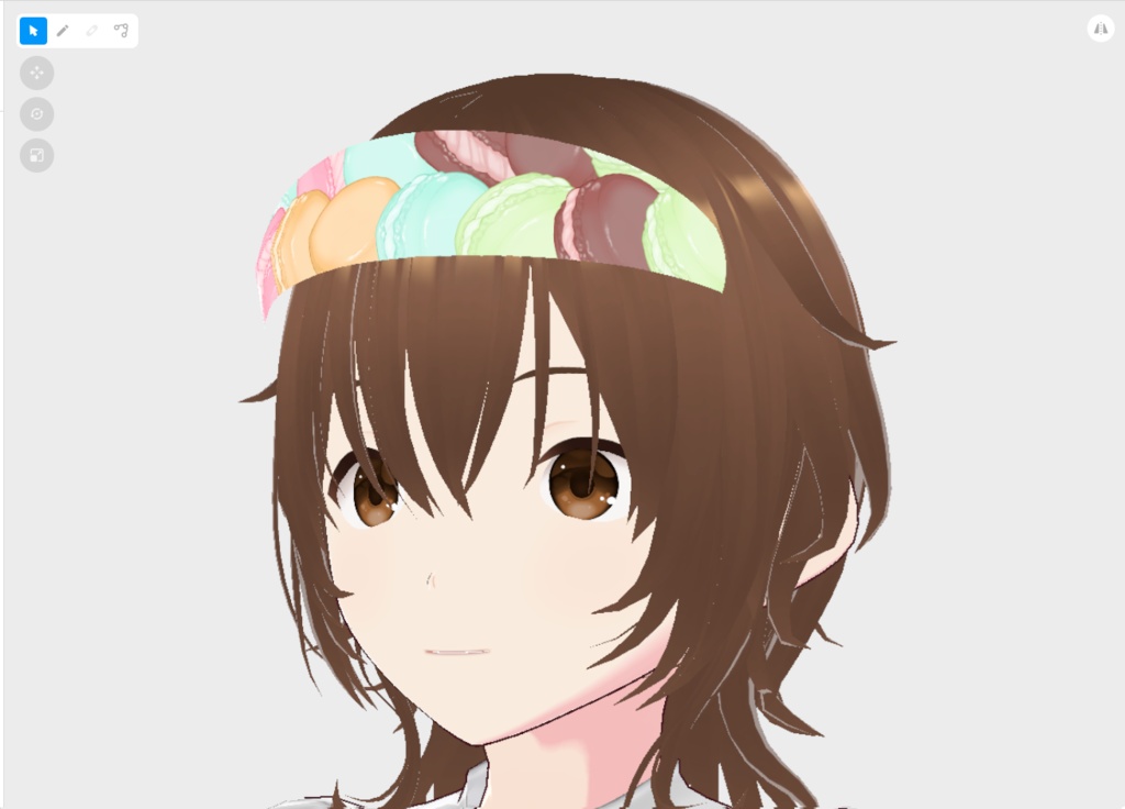 【はね毛】カチューシャ・ティアラ・ワンポイント【vroidstudio】