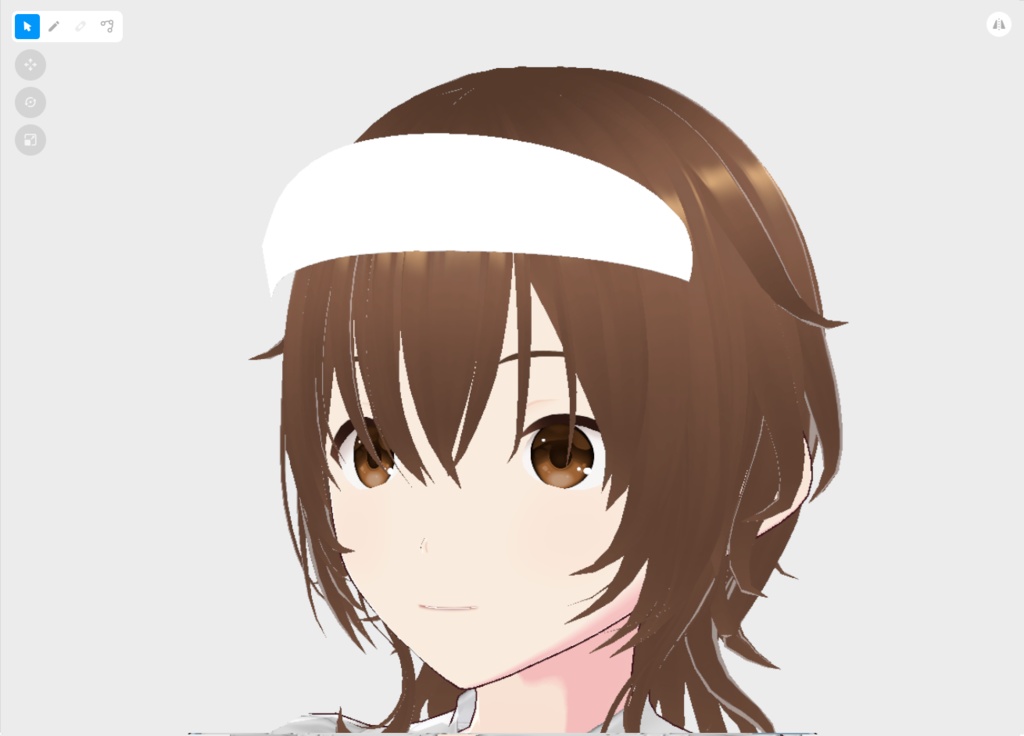 【はね毛】カチューシャ・ティアラ・ワンポイント【vroidstudio】