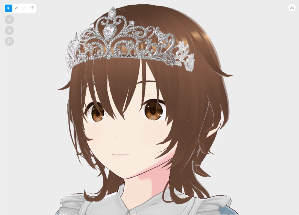 【はね毛】カチューシャ・ティアラ・ワンポイント【vroidstudio】