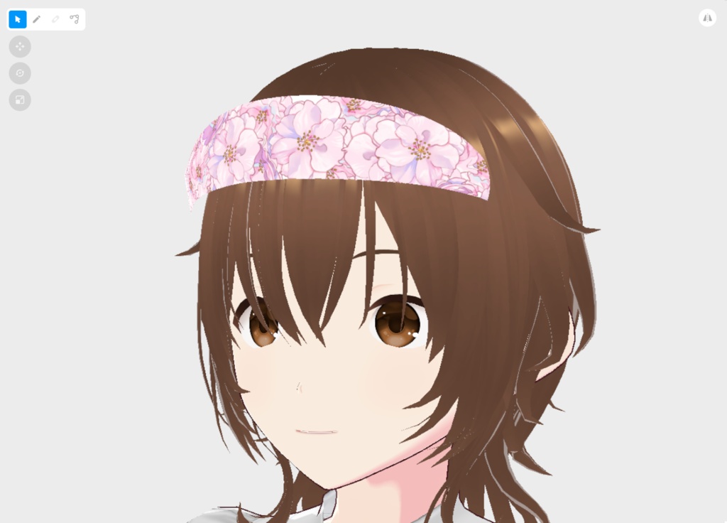 【はね毛】カチューシャ・ティアラ・ワンポイント【vroidstudio】