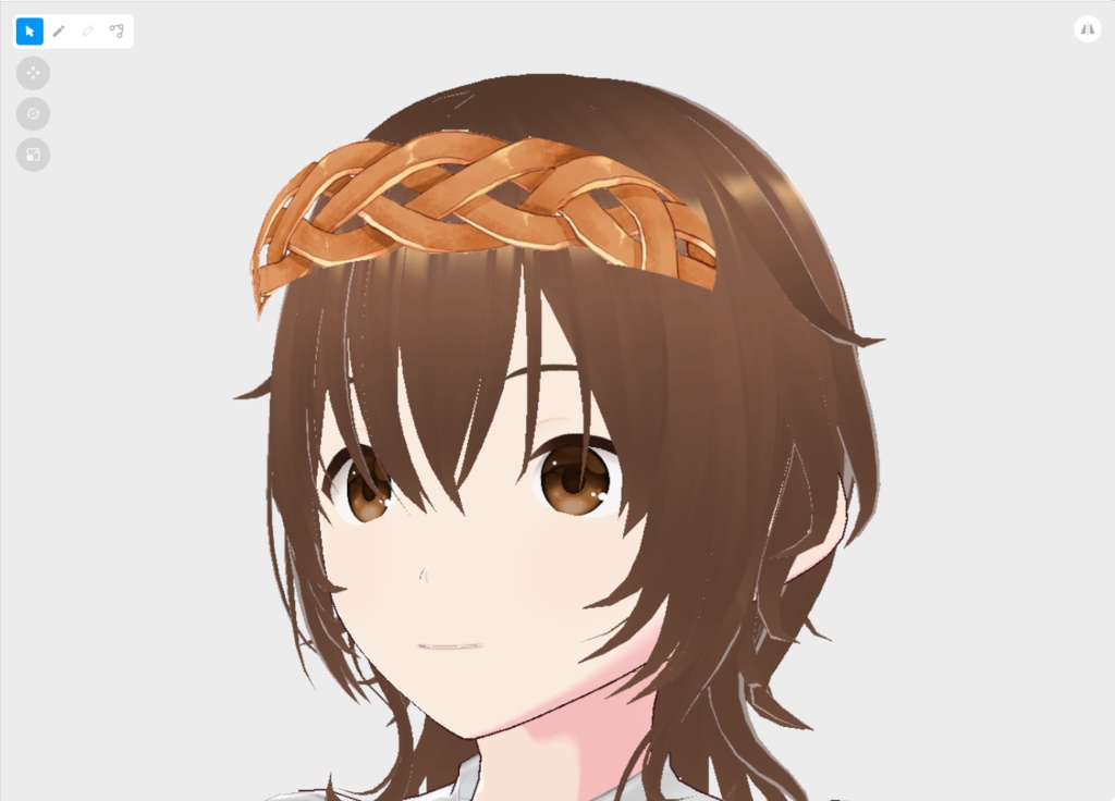 【はね毛】カチューシャ・ティアラ・ワンポイント【vroidstudio】