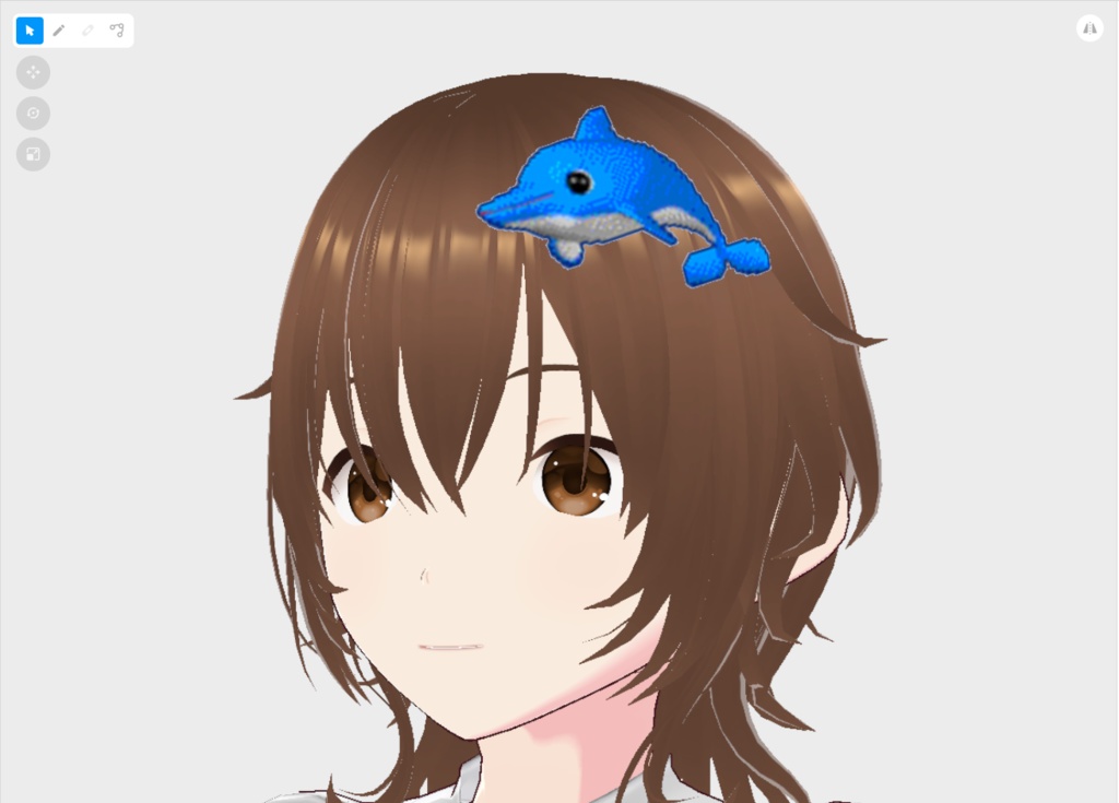 【はね毛】カチューシャ・ティアラ・ワンポイント【vroidstudio】