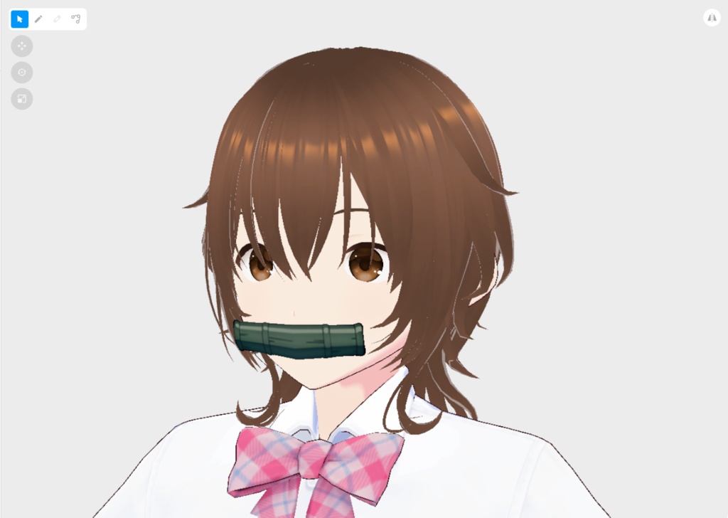 【はね毛】はね毛を利用したフェイスアクセサリーテンプレート【VroidStudio】