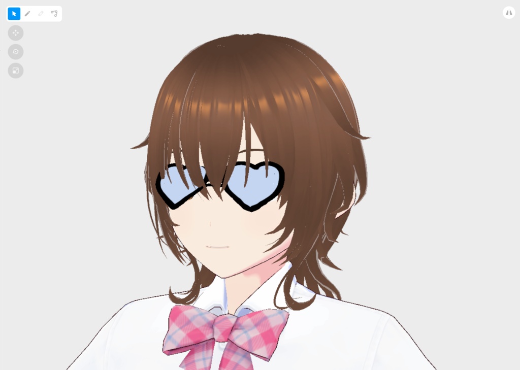 【はね毛】はね毛を利用したフェイスアクセサリーテンプレート【VroidStudio】