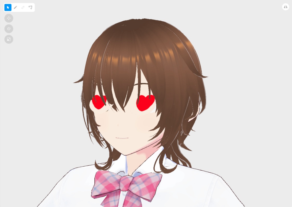 【はね毛】はね毛を利用したフェイスアクセサリーテンプレート【VroidStudio】